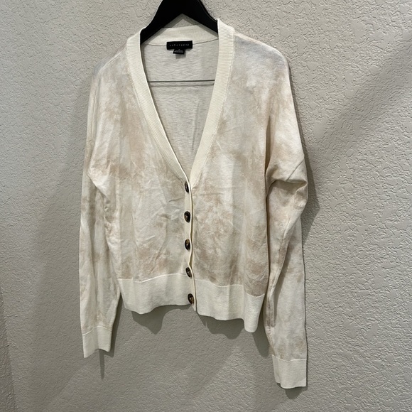 Cream Tie dye cardigan size S - Picture 4 of 7